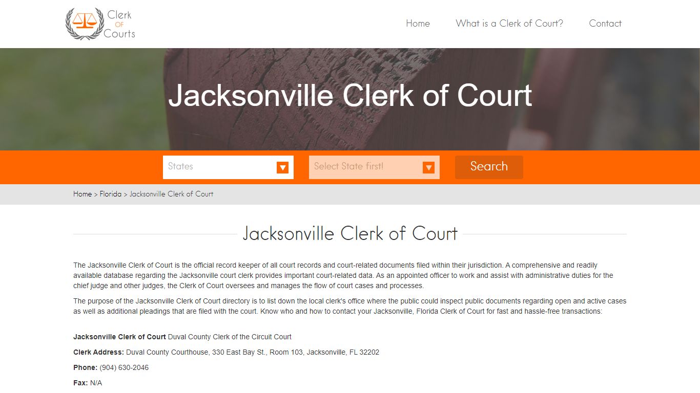 Jacksonville Clerk of Court